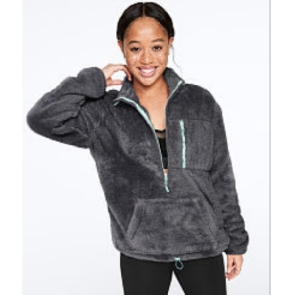 PINK Victoria's Secret Tops - VS Pink Teddy Sherpa